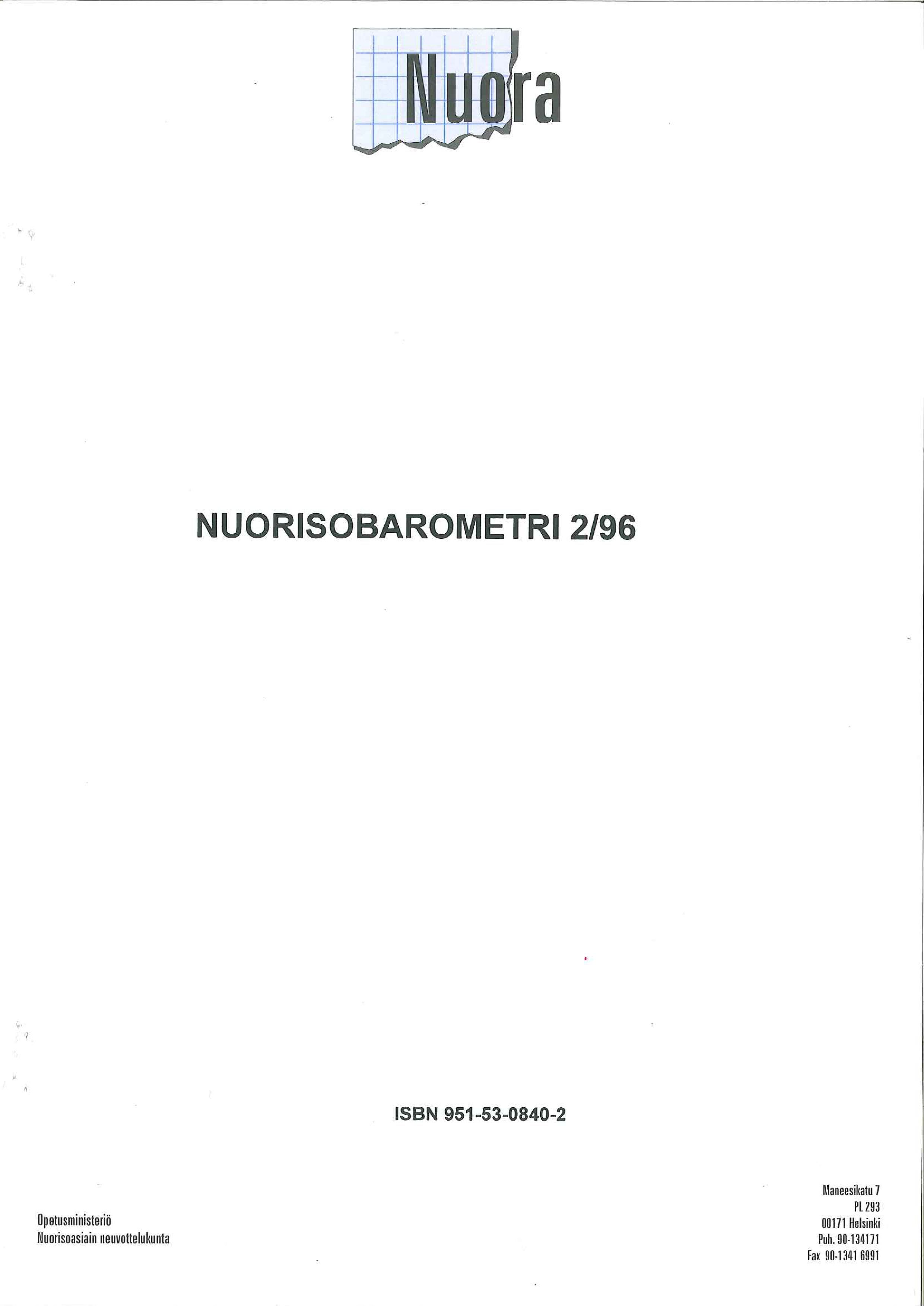 Nuorisobarometri 2/1996